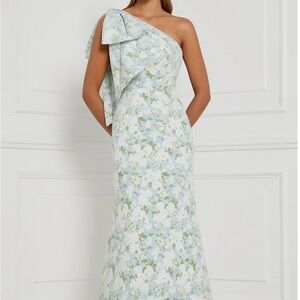 Elegant One Shoulder Floral Dress